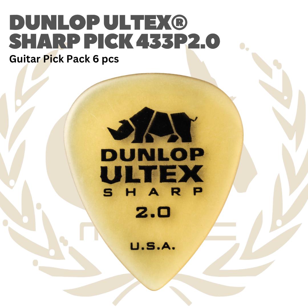 Dunlop Ultex Sharp Guitar Pick Pack 6 pcs - Pick Gitar