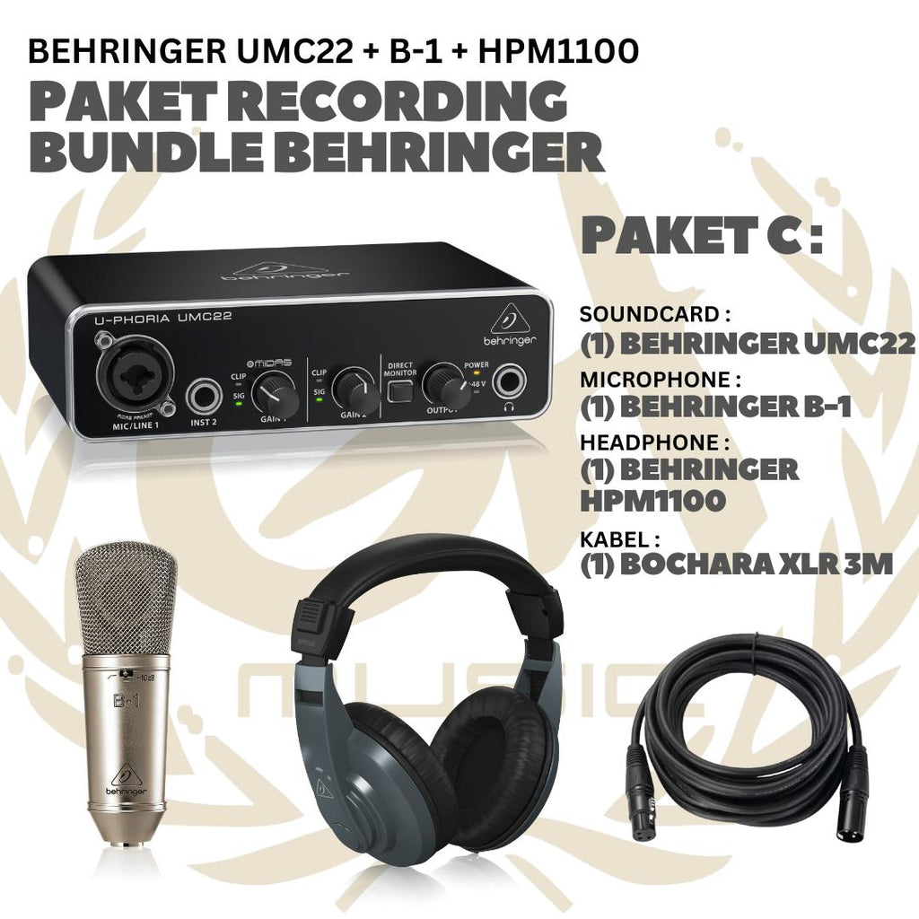 PAKET RECORDING BUNDLE BEHRINGER - PAKET REKAMAN ALL BEHRINGER