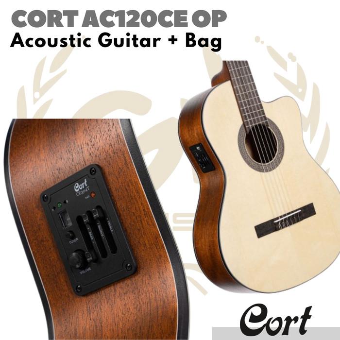 CORT AC120CE Acoustic Electric Nylon Guitar | Gitar Akustik Elektrik