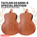 Taylor GS Mini-E Special Edition Acoustic Guitar w/Bag, - Gitar Akustik Elektrik Original Asli