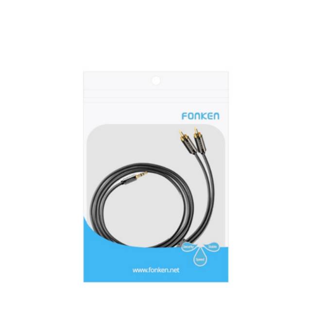 KABEL FONKEN AUDIO 3,5MM TO 2RCA