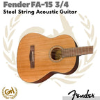 Fender FA 15 3/4 String Acoustic Guitar with Bag | Gitar Akustik FA15