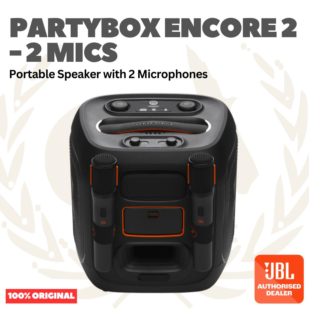 JBL PartyBox Encore 2 Portable Speaker with 2 Microphones - Speaker Portabel dengan 2 Mic