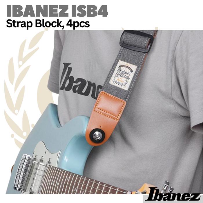 IBANEZ ISB4-BK Strap Block, 4pcs | Gitar Bass