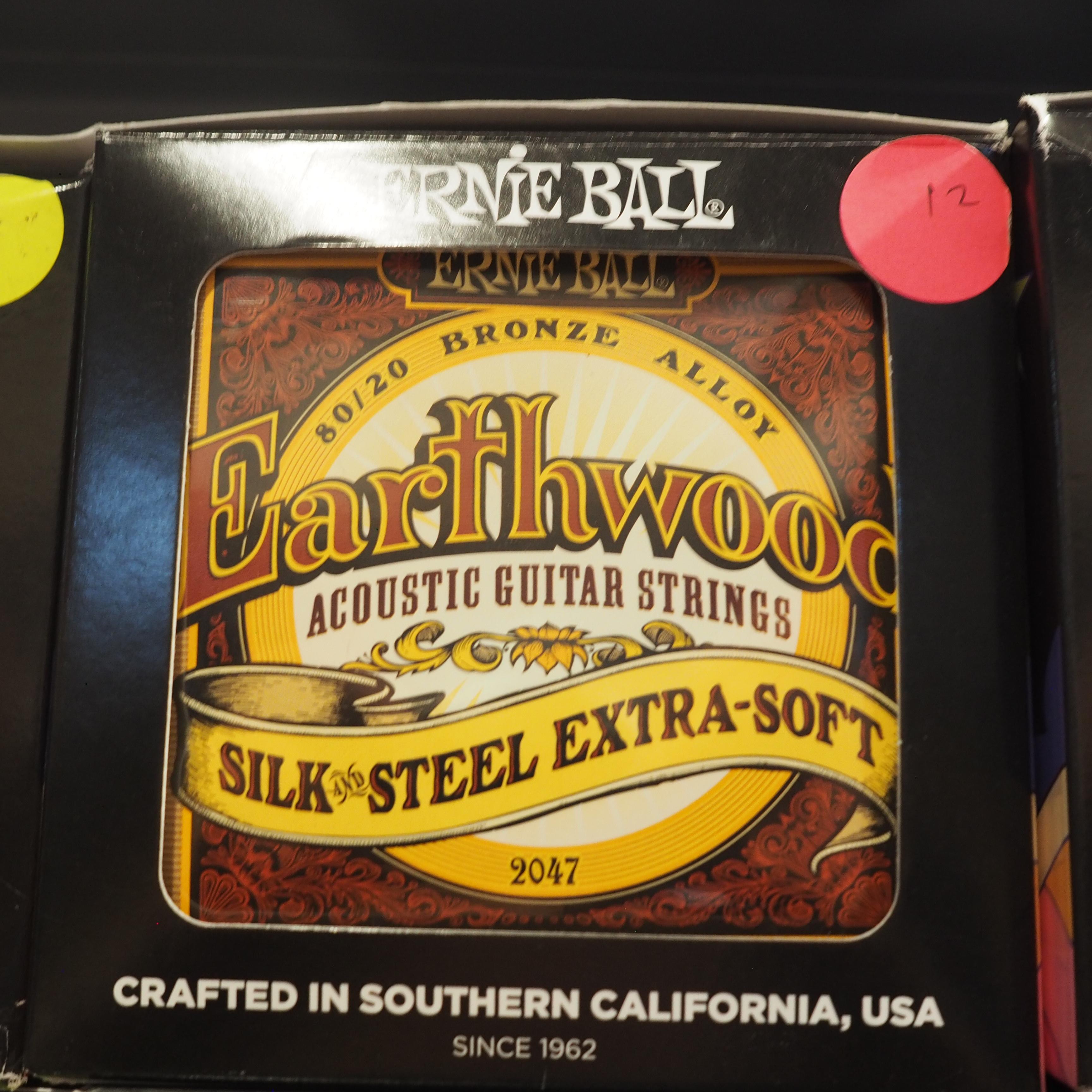 Ernie Ball 2047 Earthwood 80/20 Bronze Acoustic Guitar Strings, 10-50