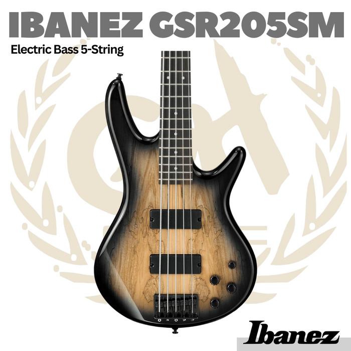 Ibanez GSR205SM 5-String Electric Bass Guitar - Bass Elektrik 5 Senar