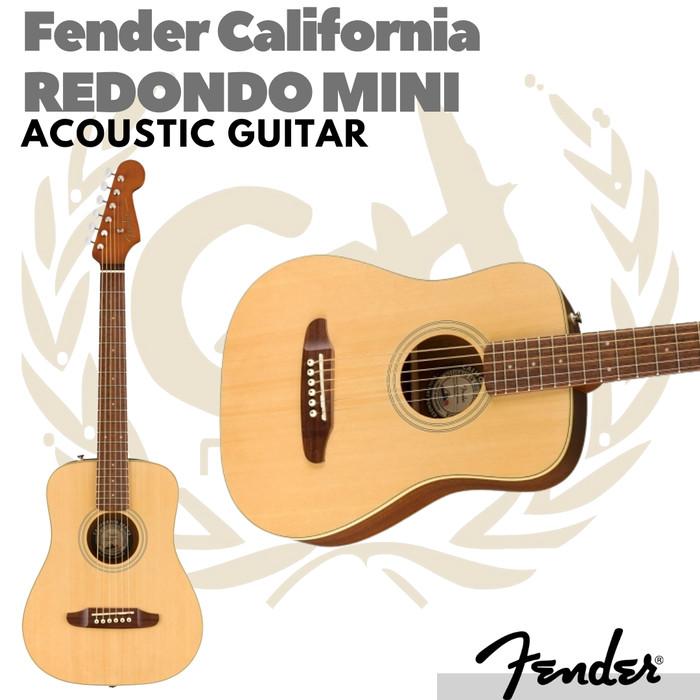Fender California Redondo Mini Guitar Free Softcase | Gitar Akustik