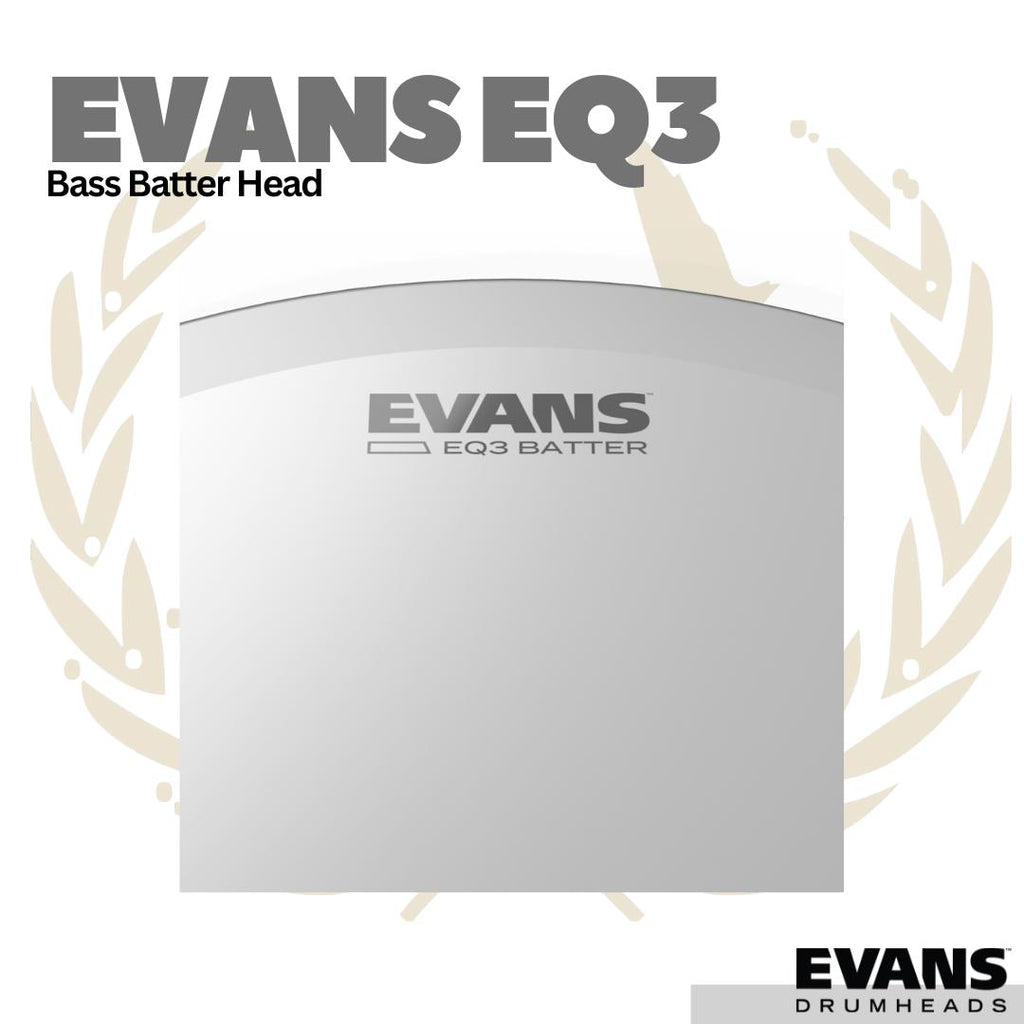 Evans EQ3 Bass Batter Drum Head - Membran Bass Drum