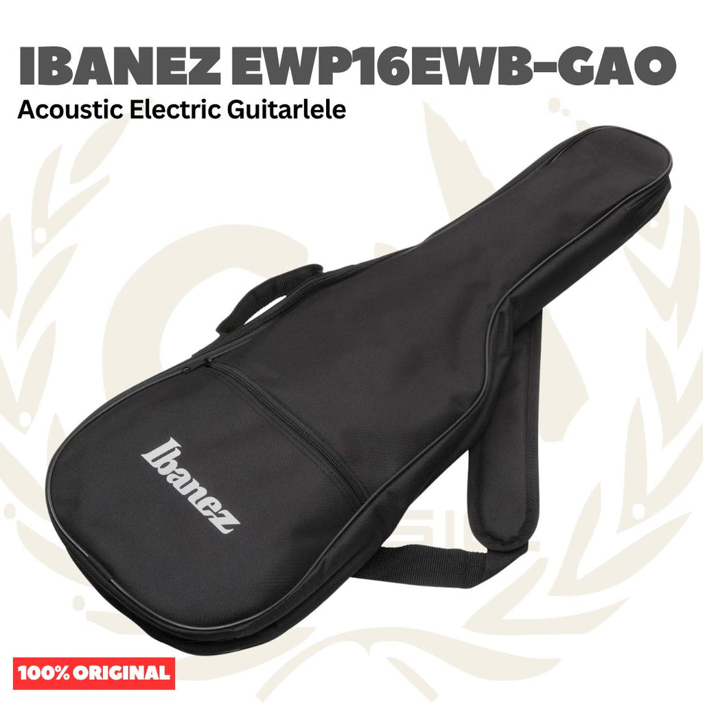 Ibanez EWP16EWB-GAO Acoustic-Electric Guitar w/Bag, Galaxy Aqua Open Pore - Gitarlele Ukulele Tenor 6-String