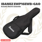Ibanez EWP16EWB-GAO Acoustic-Electric Guitar w/Bag, Galaxy Aqua Open Pore - Gitarlele Ukulele Tenor 6-String