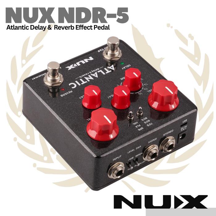 NUX Atlantic NDR5 Delay&Reverb Guitar Effect Pedal - Efek Gitar NDR-5