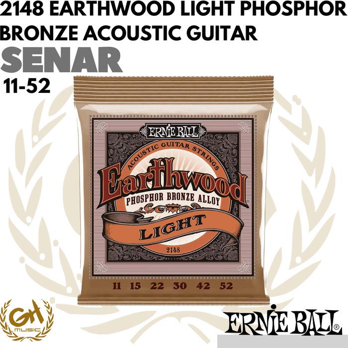 ERNIE BALL 2148 EARTHWOOD LIGHT PHOSPHOR BRONZE ACOUSTIC , 11-52