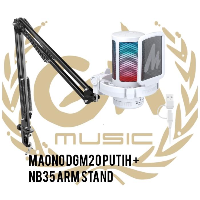 MAONO DGM20 Condenser USB Gaming RGB Microphone + Noise Reduction DM20