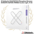 D'Addario XSAPB1152 Phosphor Bronze Custom Light | Senar Akustik 11 52