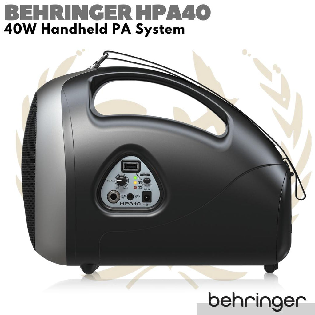 BEHRINGER HPA40 40W Handheld PA System | Ampli Speaker Portable Mini