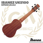 Ibanez UKS100-OPN Soprano Ukulele w/ Bag
