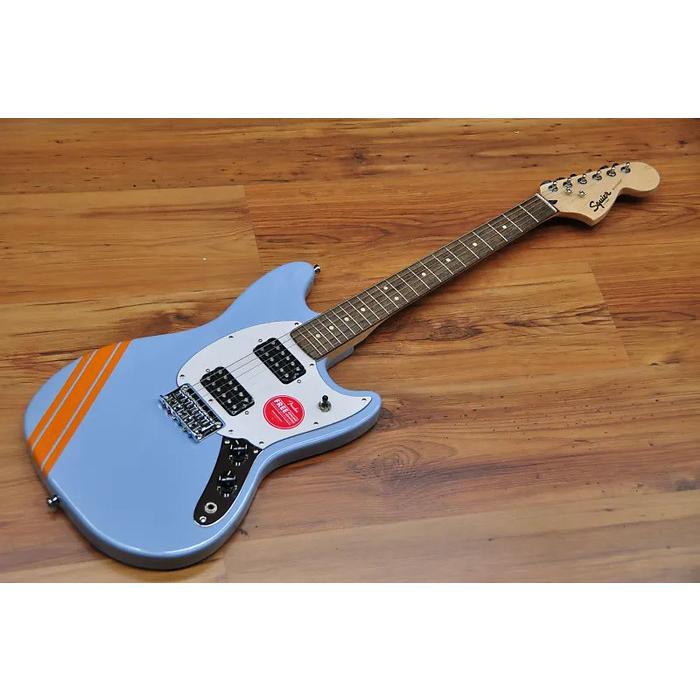 Squier FSR Bullet Competition HH Mustang with Stripes, Electric Guitar