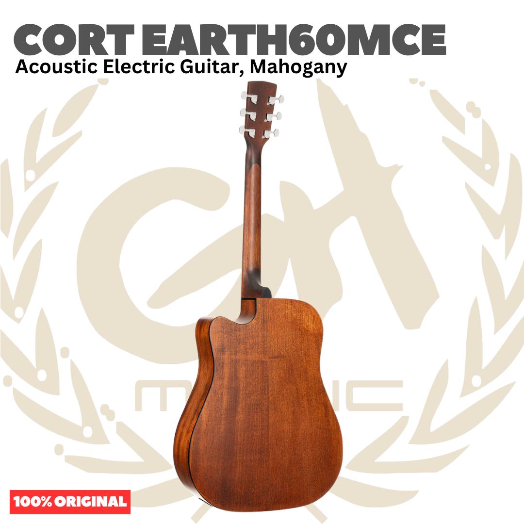 Cort Earth 60 MCE Acoustic Electric Guitar - Gitar Akustik Elektrik Earth60MCE | Earth 60MCE Original Asli