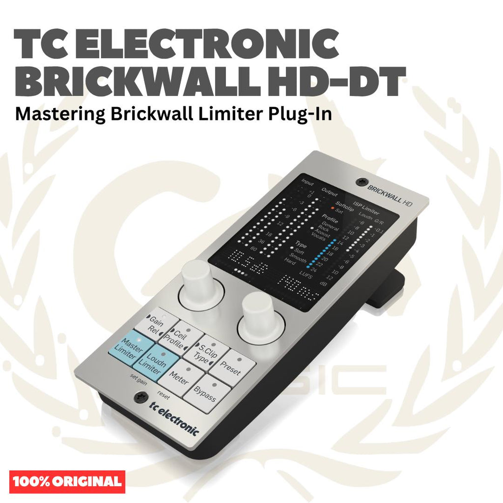 TC Electronic Brickwall HD-DT Mastering Brickwall Limiter Plug-In with Dedicated Hardware Interface