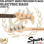 Squier FSR Affinity Series Precision PJ Bass Electric, Laurel FB