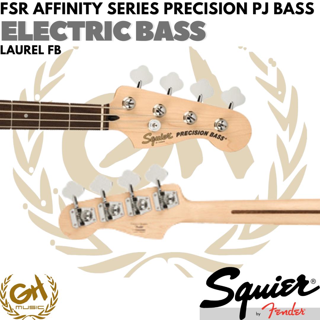Squier FSR Affinity Series Precision PJ Bass Electric, Laurel FB