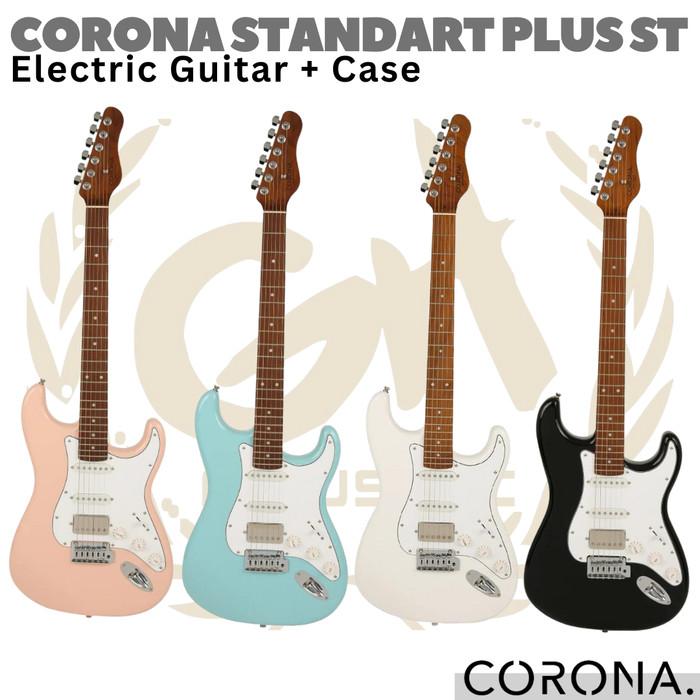 Corona Standart Plus ST Electric Guitar with Case - Gitar Listrik