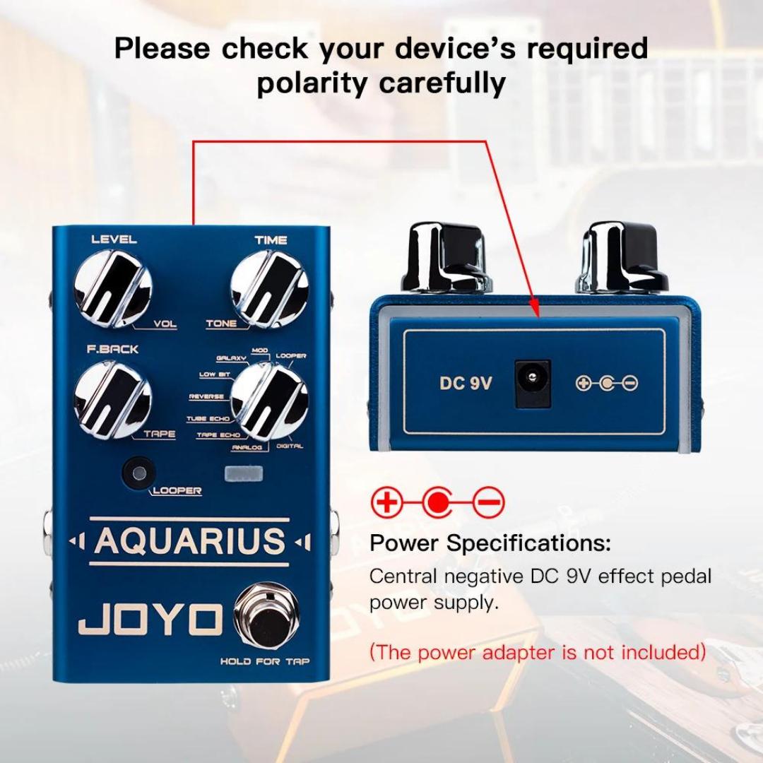 JOYO R-07 AQUARIUS LOOPER Digital Delay Effects Pedal - Efek Gitar