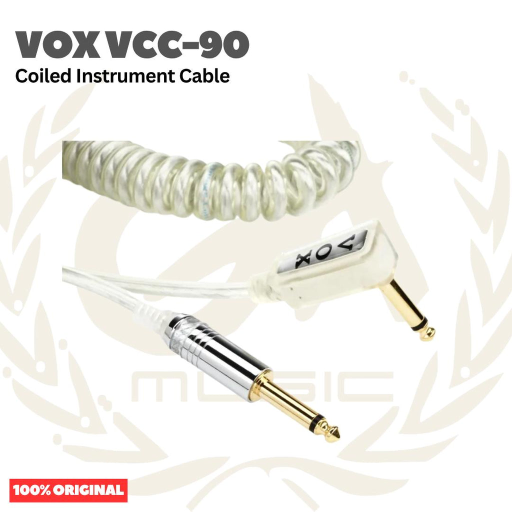 VOX VCC-90 Vintage Coiled Instrument Cable - Kabel Jack Intrumen