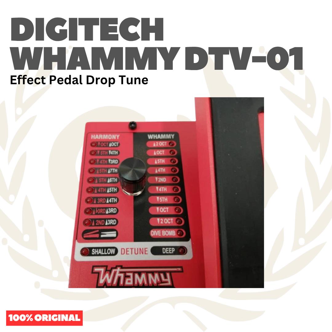 DIGITECH WHAMMY DTV-01 Classic Pitch Shifting Pedal With Drop & Raised Tuning Effect Pedal for Bass Guitar - Efek Pedal Gitar Bass