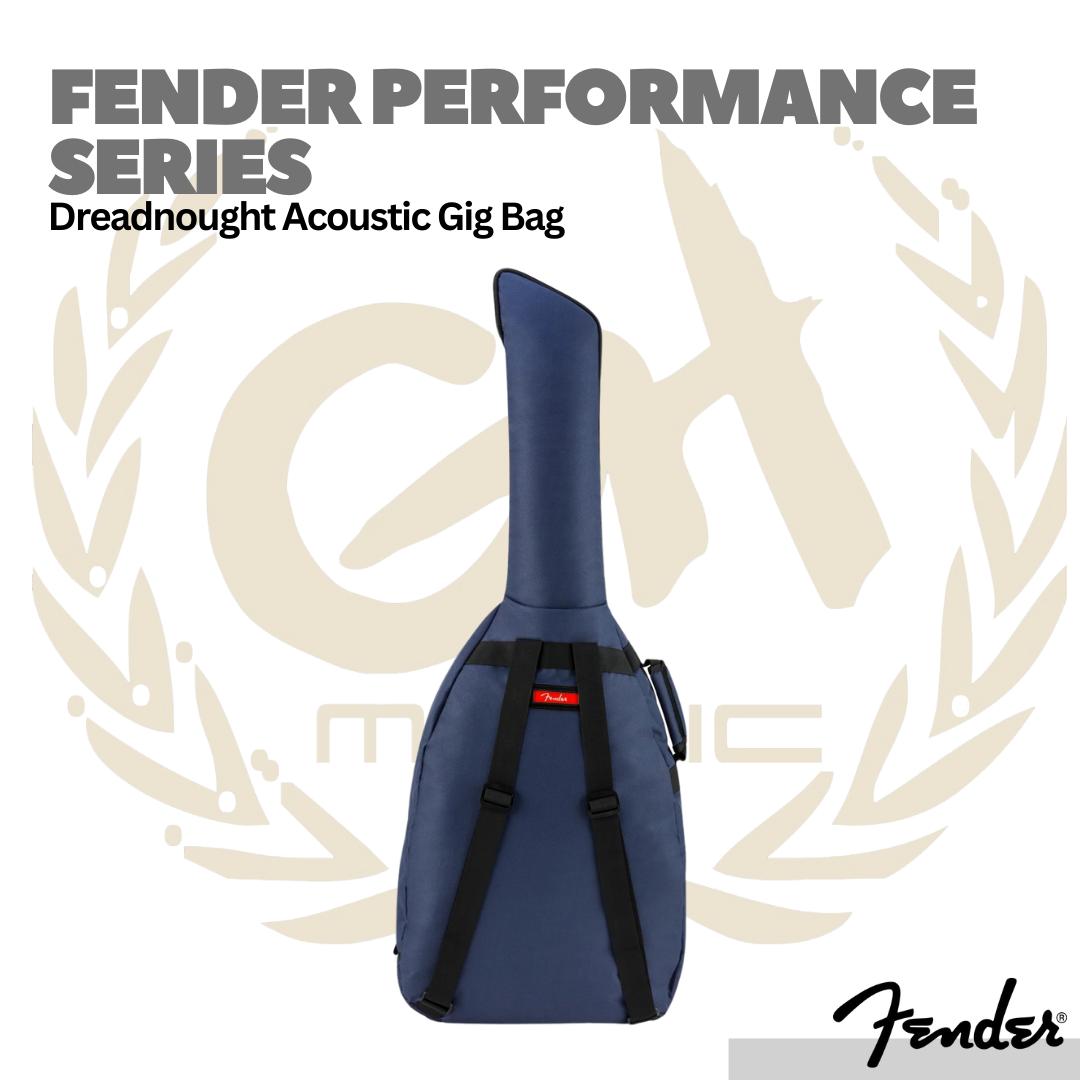 Fender Performance Series Dreadnought Acoustic Guitar Gig Bag | Tas Gigbag Gitar Akustik