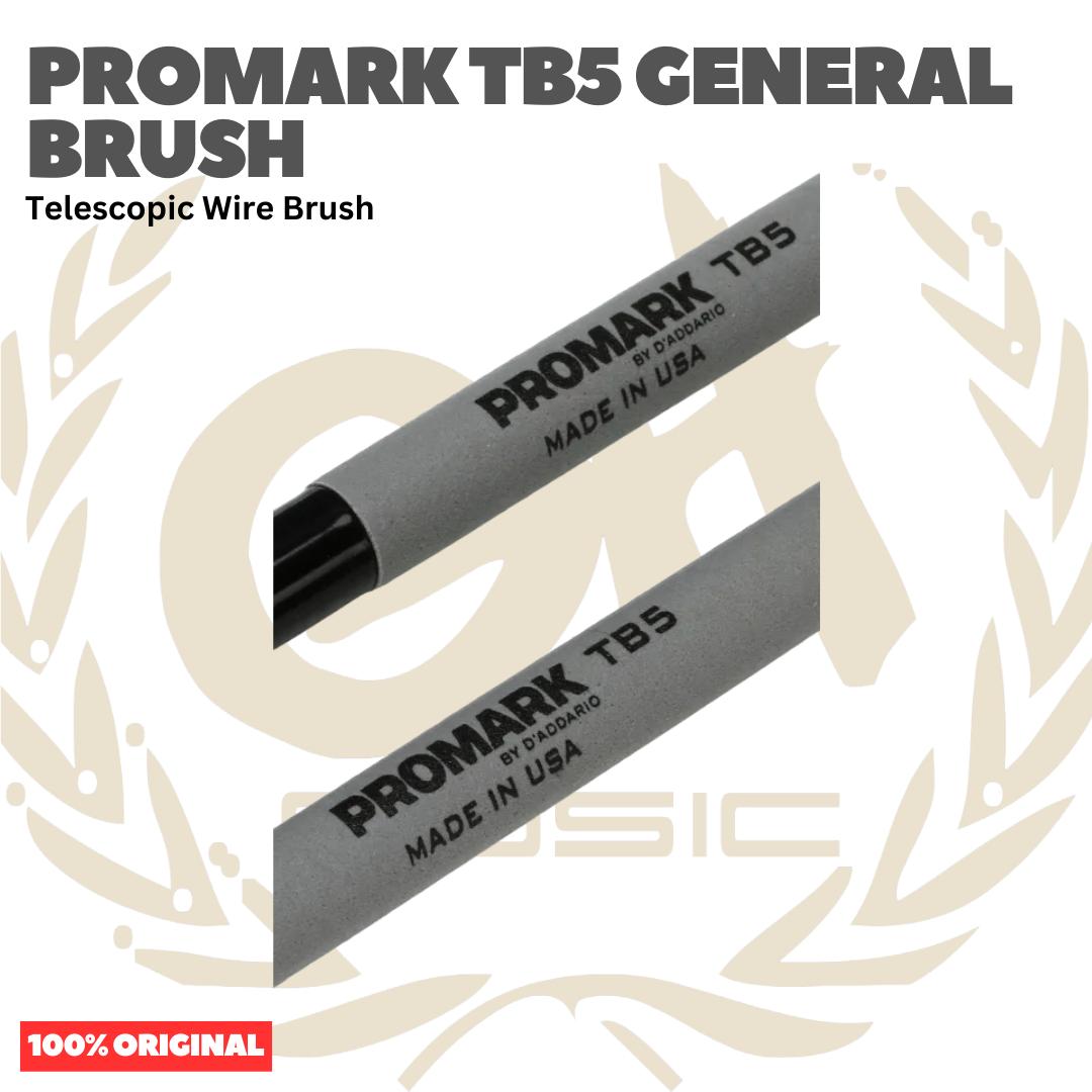 PROMARK TB5 General Brush Telescopic Wire Brush - Stik Brass Snare Stik Kawat Jazz Original Asli