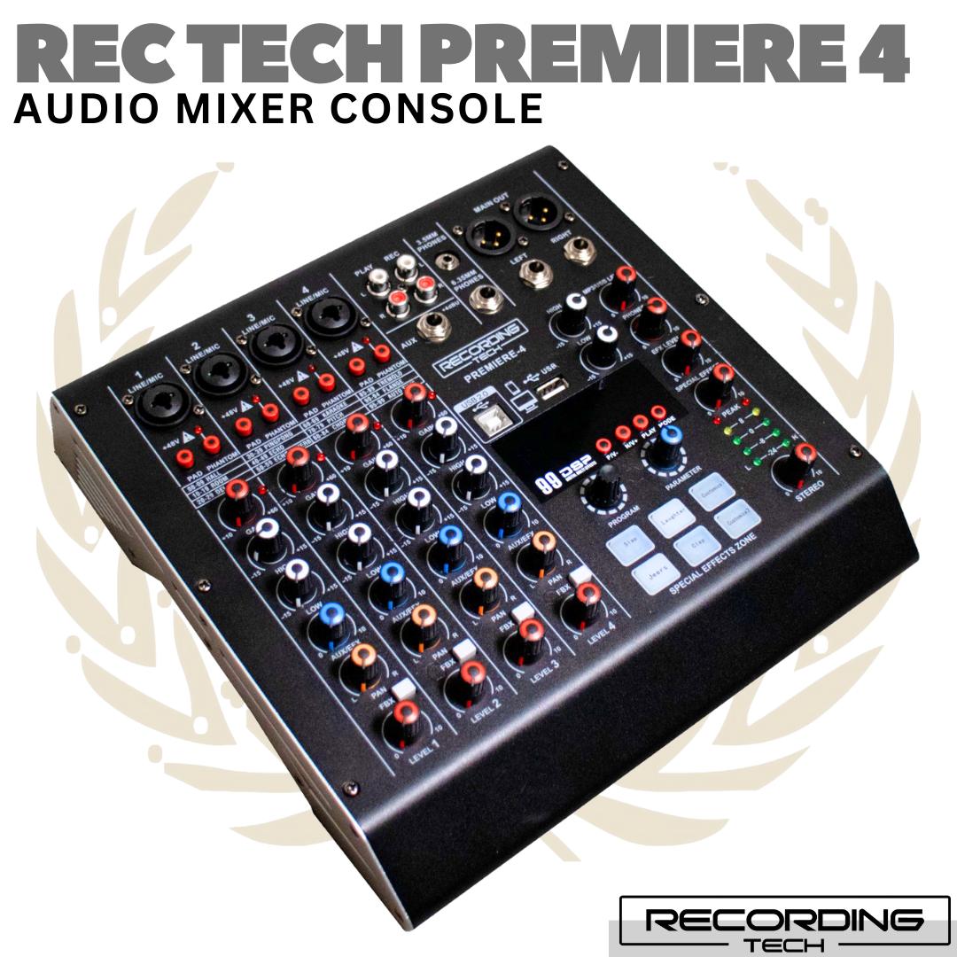 RECORDING TECH PREMIERE-4 Audio Mixer Console | Premiere4