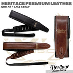 HERITAGE PREMIUM LEATHER Guitar / Bass Straps | Strap Gitar Kulit