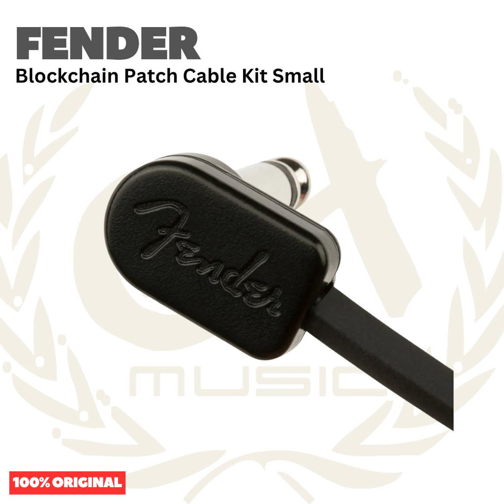 Fender Blockchain Patch Cable Kit, Small, Black - Kabel Efek Set