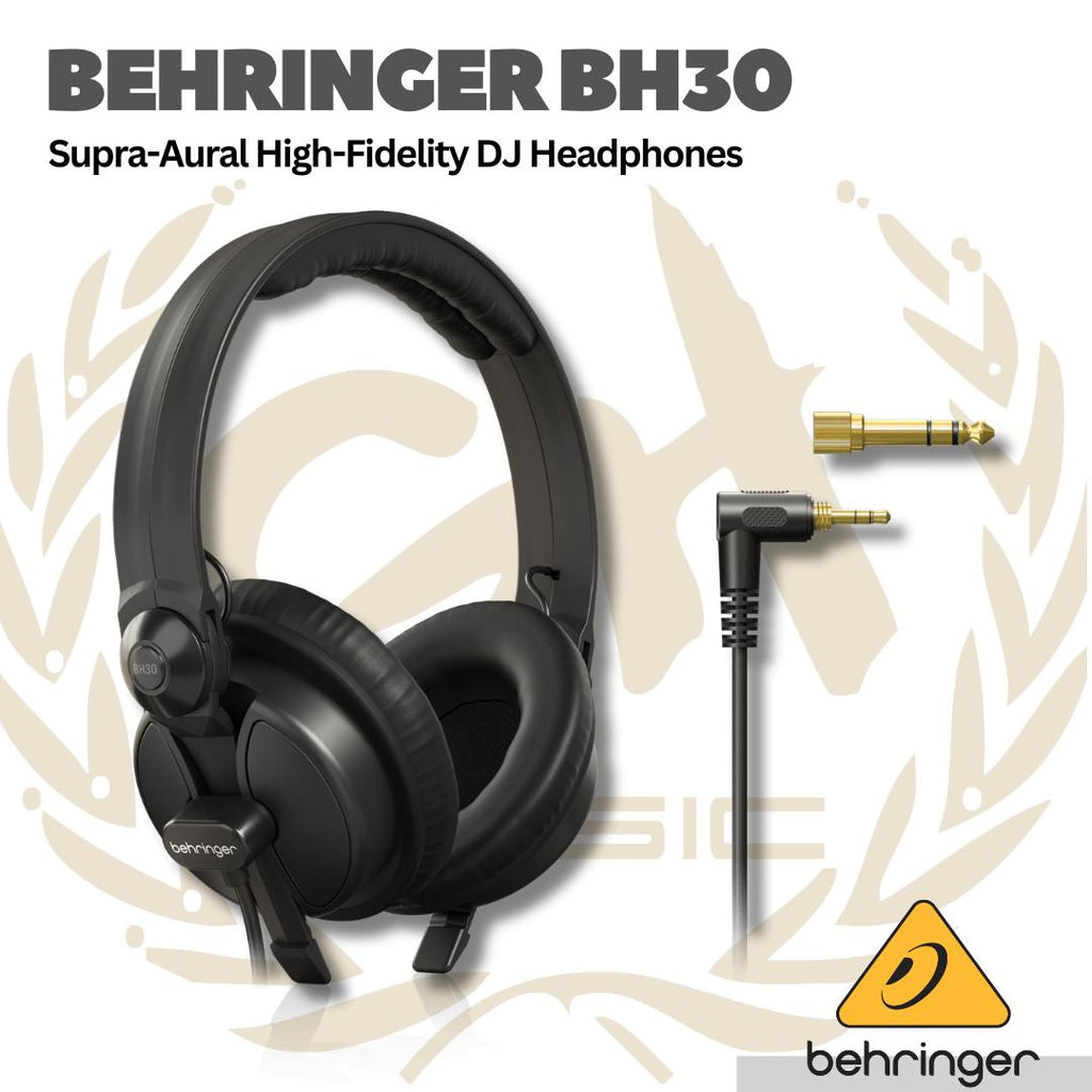Behringer BH30 Premium Supra-Aural High-Fidelity DJ Headphones