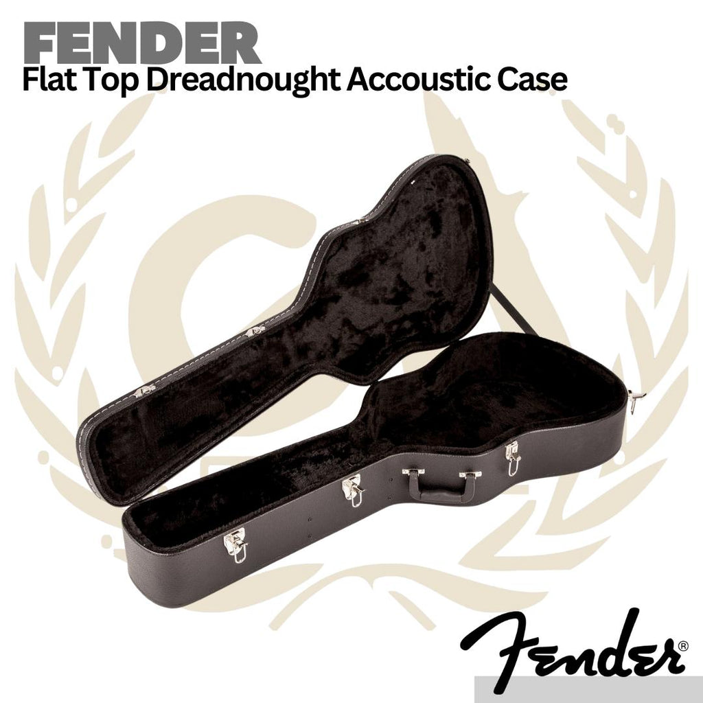 Fender Flat-Top Dreadnought Acoustic Guitar Case - Hardcase Gitar