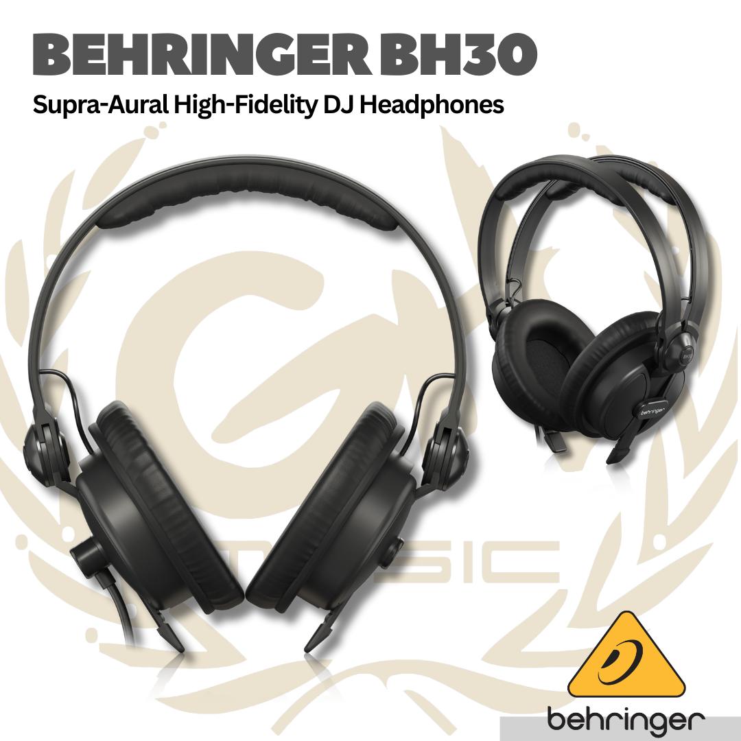Behringer BH30 Premium Supra-Aural High-Fidelity DJ Headphones