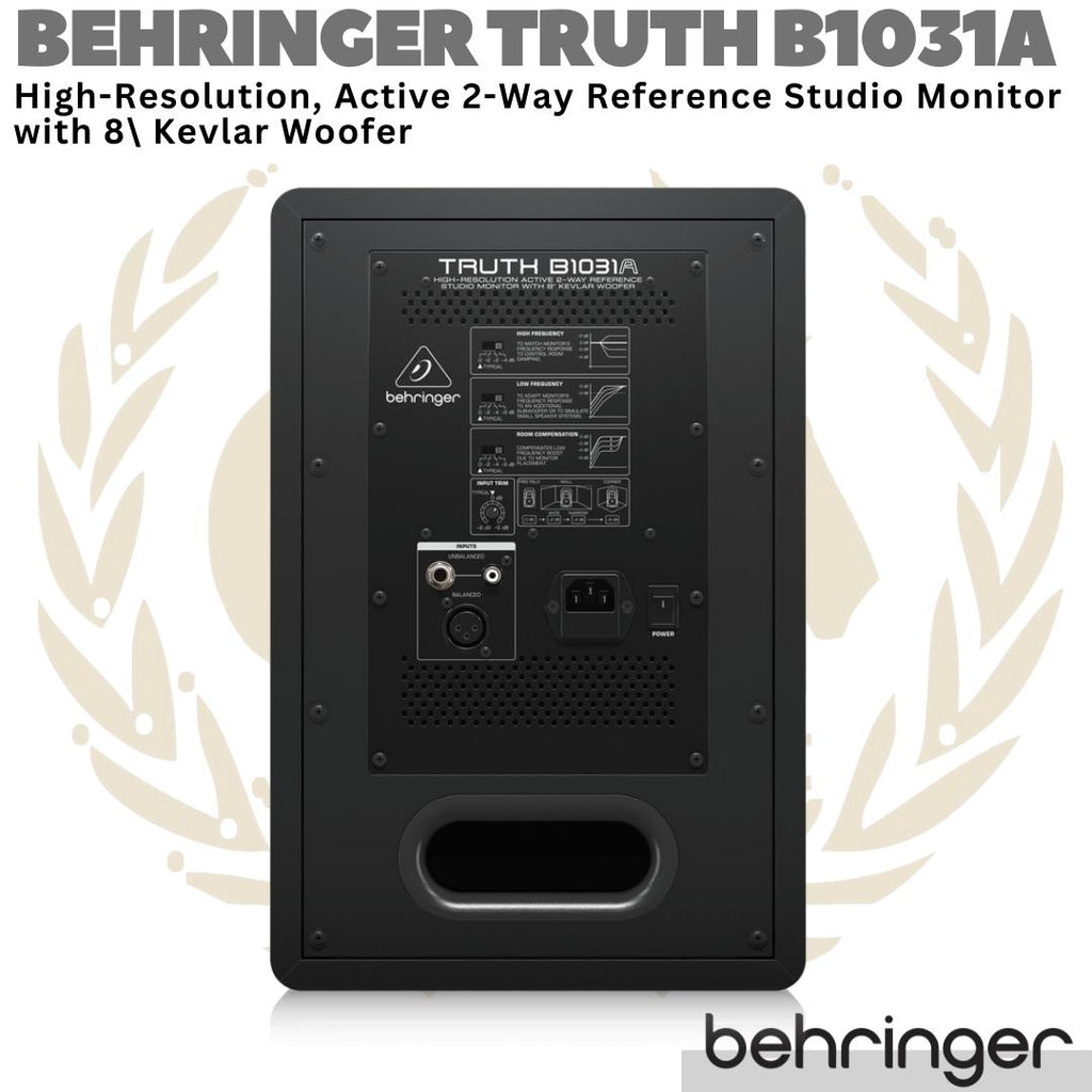 BEHRINGER TRUTH B1031A Active Studio Monitor Speaker 8" Kevlar Woofer