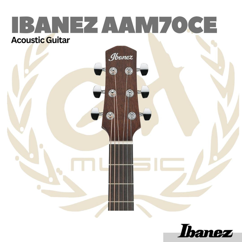 Ibanez AAM70CE Acoustic Guitar w/Gloss Top - Gitar Akustik