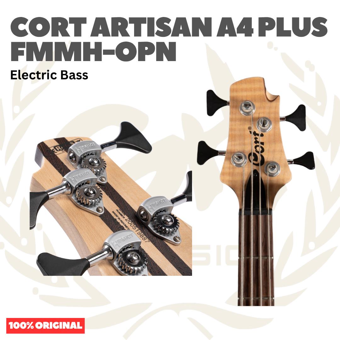 Cort Artisan A4 Plus FMMH Electric Bass Guitar - Bass Listrik Elektrik