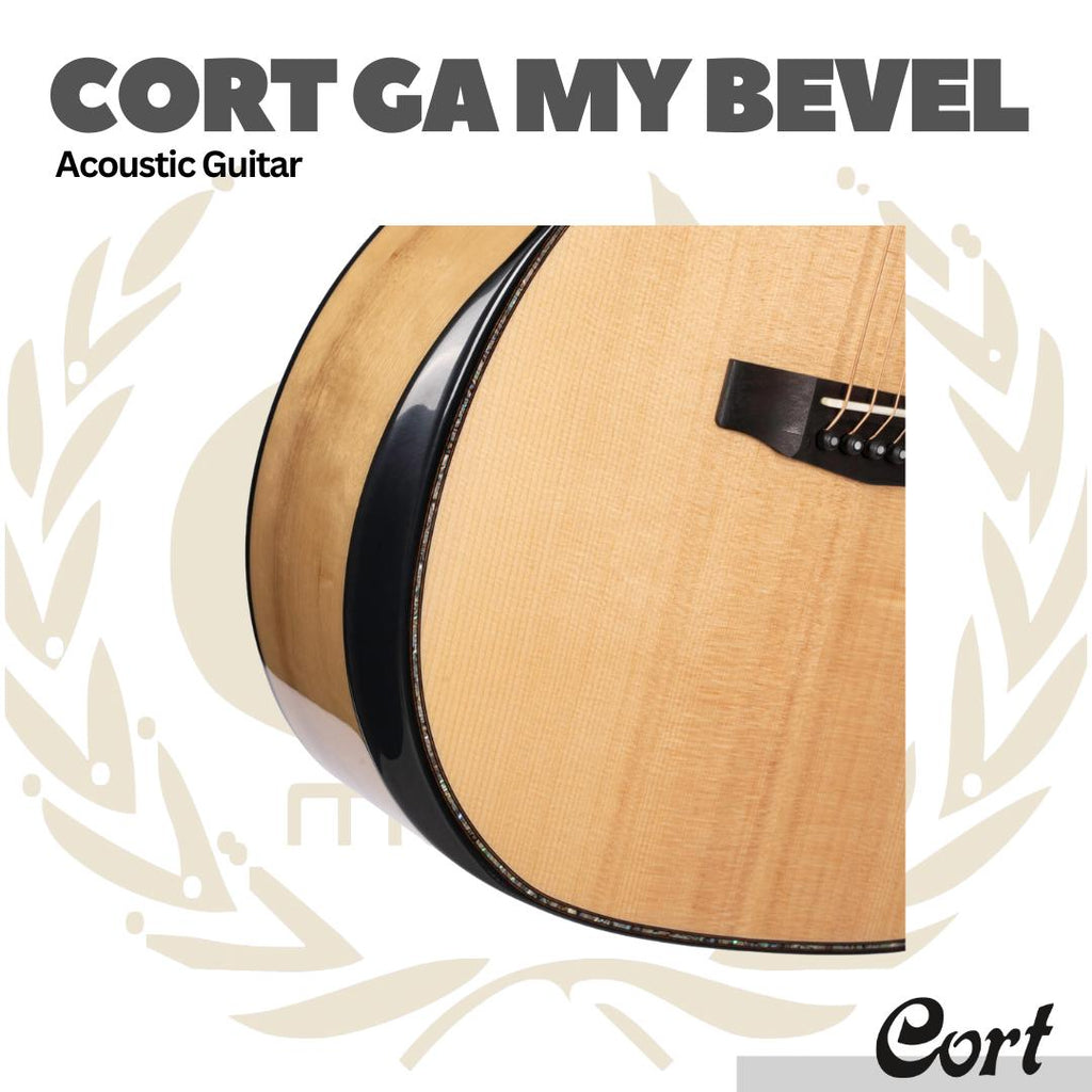 Cort GA-MY Bevel Acoustic Guitar - Gitar Akustik
