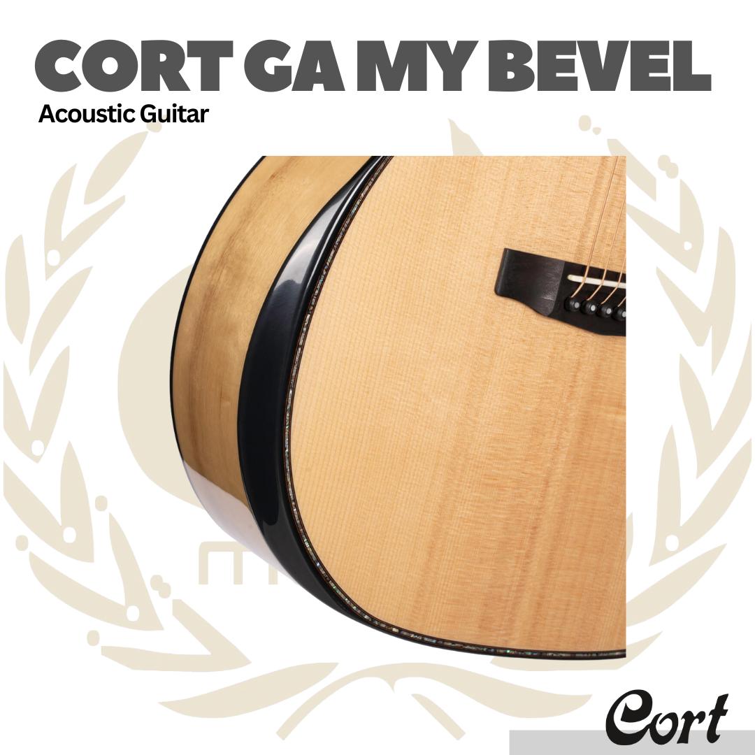Cort GA-MY Bevel Acoustic Guitar - Gitar Akustik