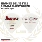 Ibanez BEL18ST12 1.2mm Elastomer Pick, Soft, 3pcs Guitar Pick - Pik Gitar isi 3