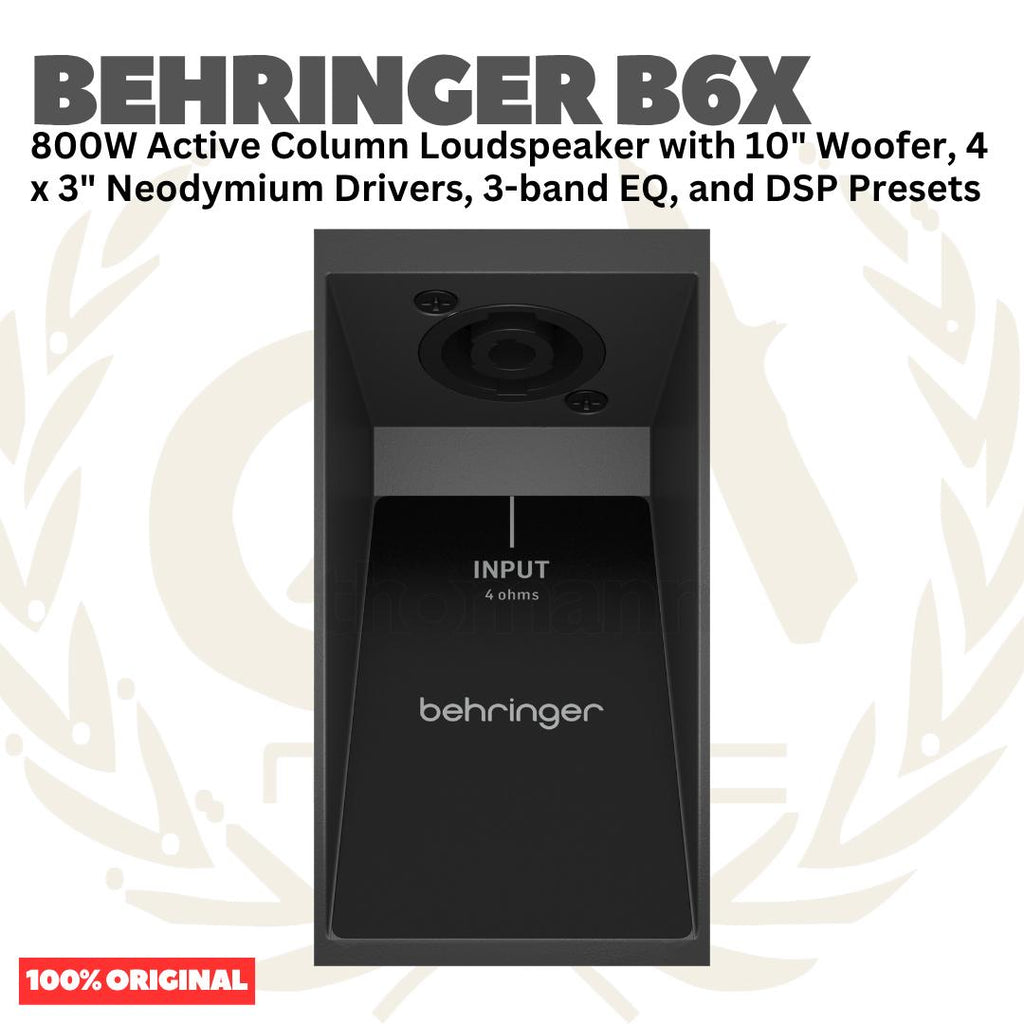 Behringer B6X 800W Active Column Loudspeaker