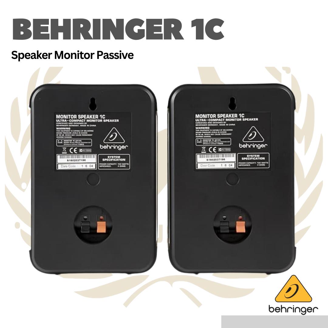 Behringer 1C-BK Ultra Compack 100Watt 5" Passive Studio - Speaker Monitor