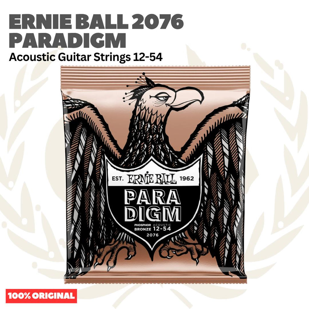 Ernie Ball 2076 15-54 Paradigm Medium Light Phosphor Bronze Acoustic Guitar Strings - Senar Gitar Akustik