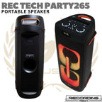 RECORDING TECH PARTY-265 120W Portable Speaker | Partybox Mini Karaoke
