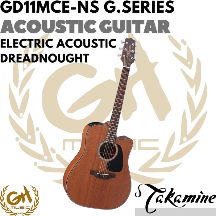 Takamine GD11MCE Dreadnought Acoustic Electric Guitar - Gitar Akustik
