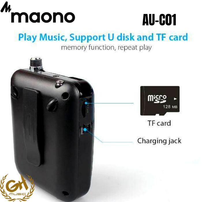 Maono AU-C01 Portable Rechargeable Voice Amplifier with FM Radio