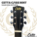 Cetta CJ18E Acoustic Guitar with Pre-Amp - Gitar Akustik Elektrik CJ18E dengan PreAmp